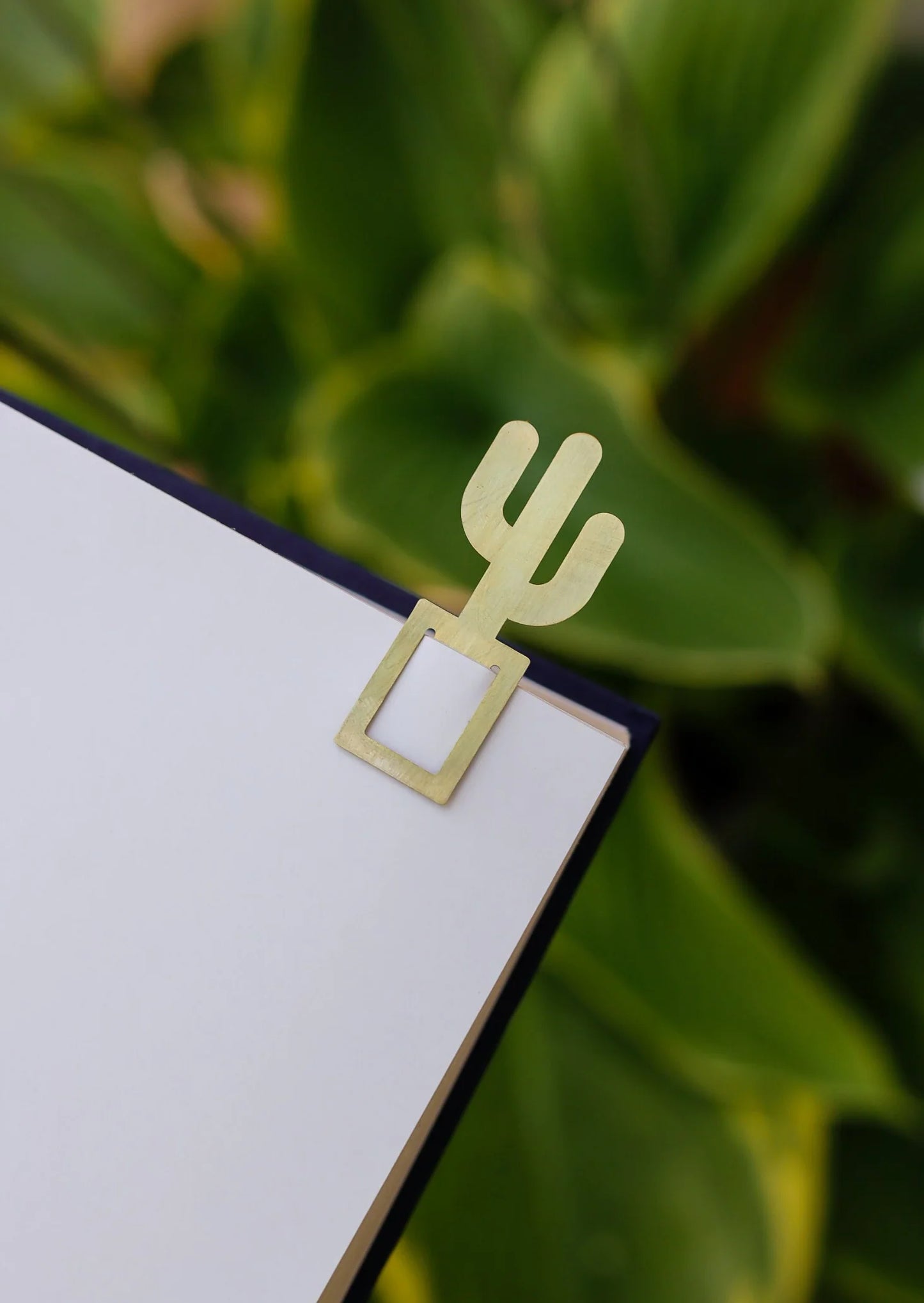 Houseplant Brass Bookmark Trio