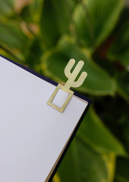 Houseplant Brass Bookmark Trio
