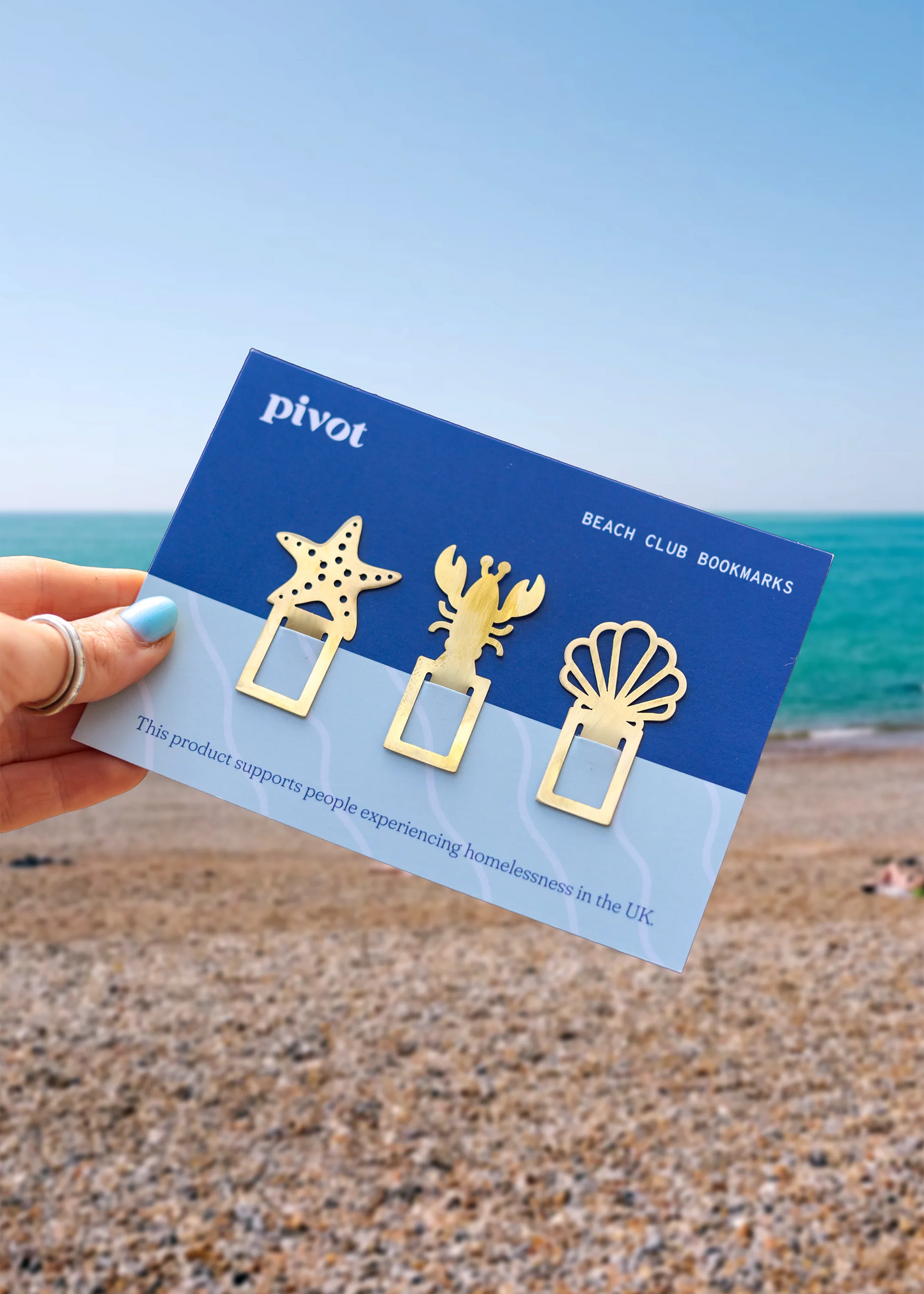 Beach Club Brass Bookmark