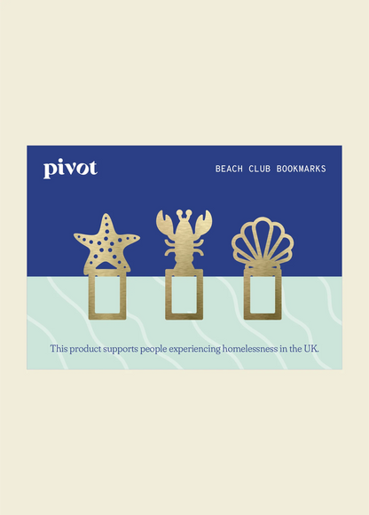 Beach Club Brass Bookmark