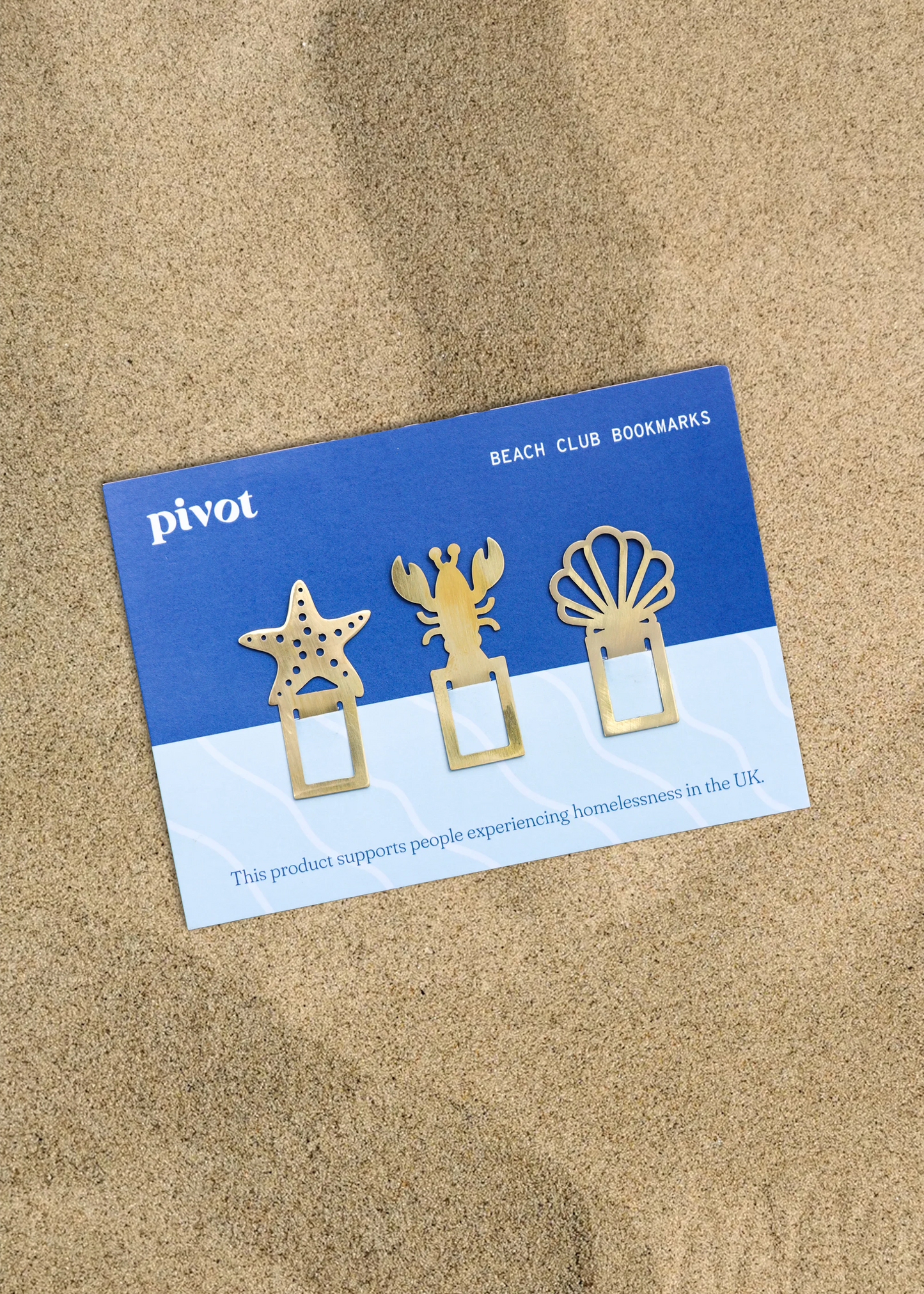 Beach Club Brass Bookmark