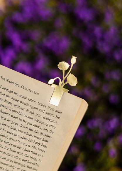 Wildflower Brass Bookmark