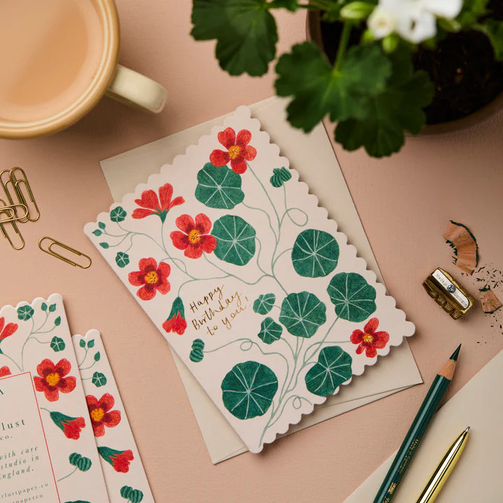 Nasturtium ‘Happy Birthday To You!’ Card