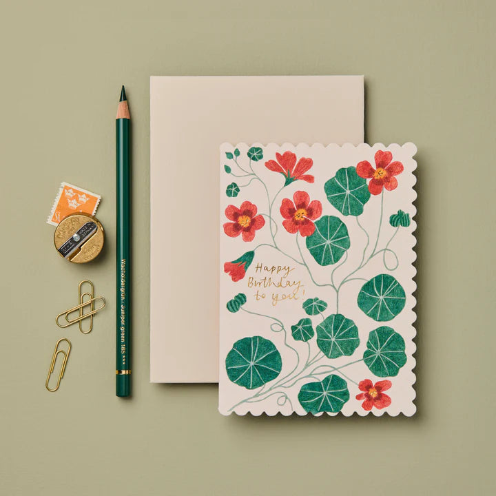 Nasturtium ‘Happy Birthday To You!’ Card