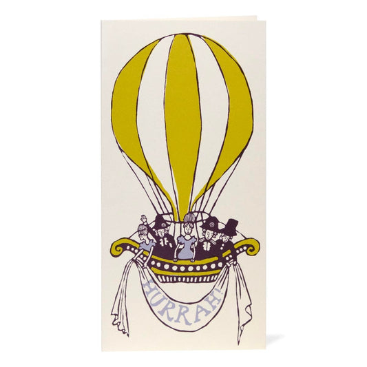 Long Card Hot Air Balloon