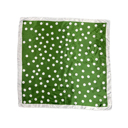 Polka Print Silk Touch Neck Scarf