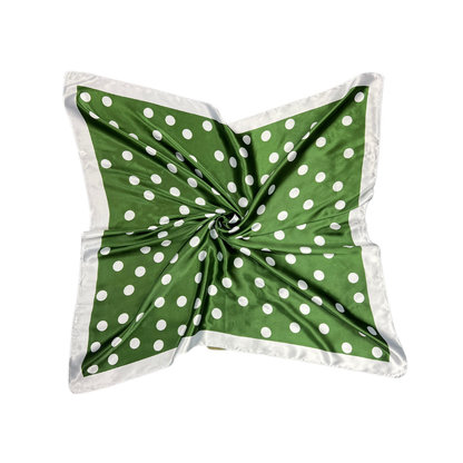 Polka Print Silk Touch Neck Scarf