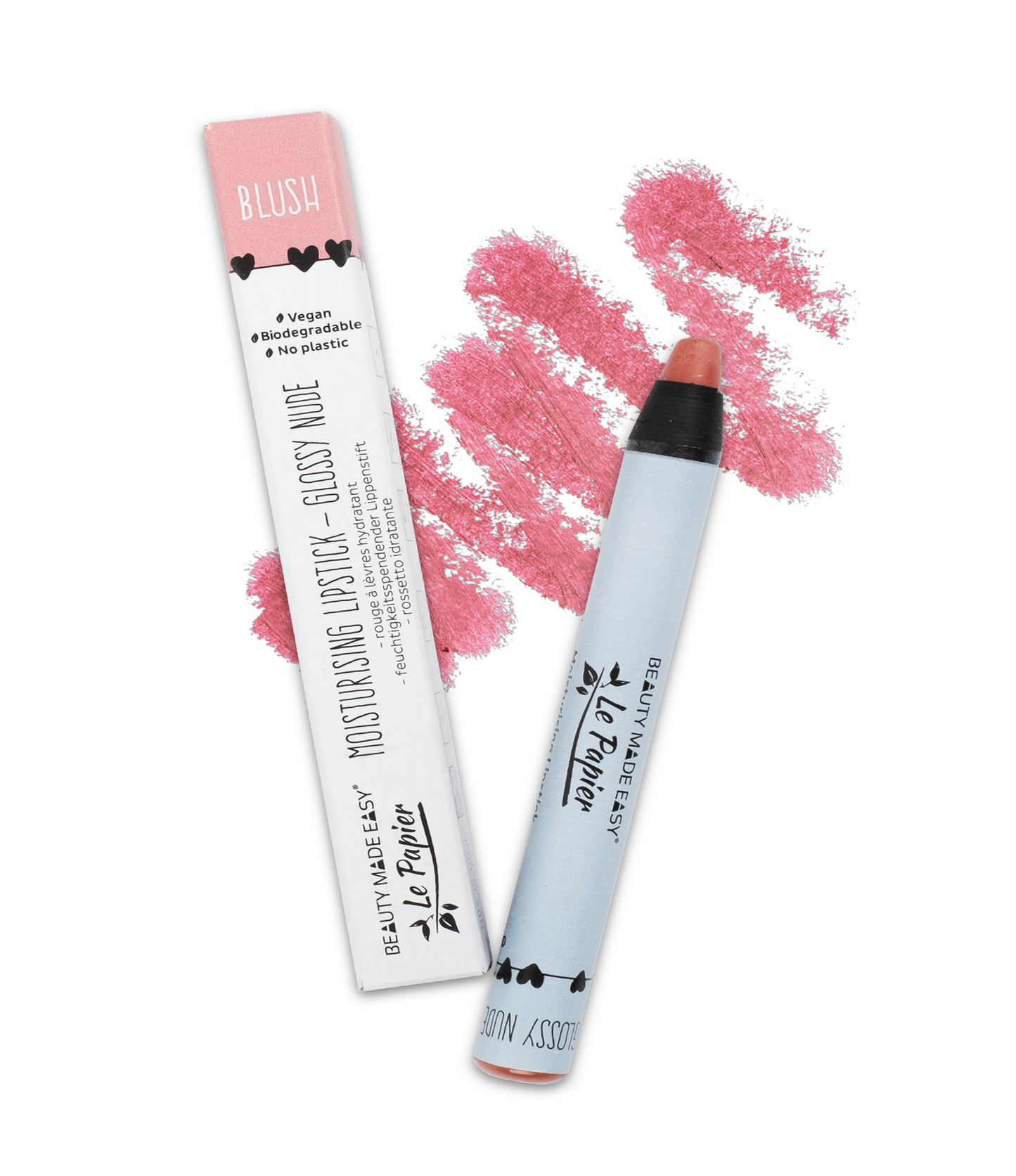 Vegan Moisturising Glossy Lipstick - Beauty Made Easy