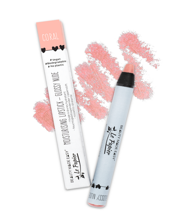 Vegan Moisturising Glossy Lipstick - Beauty Made Easy