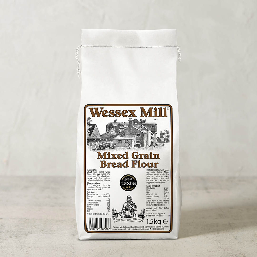 Mixed Grain Bread Flour - Wessex Mill 1.5Kg - SW Coast Refills 