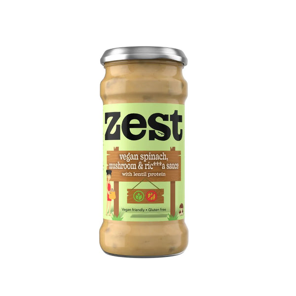 Zest Vegan Spinach Mushroom & Ricotta Sauce 340g