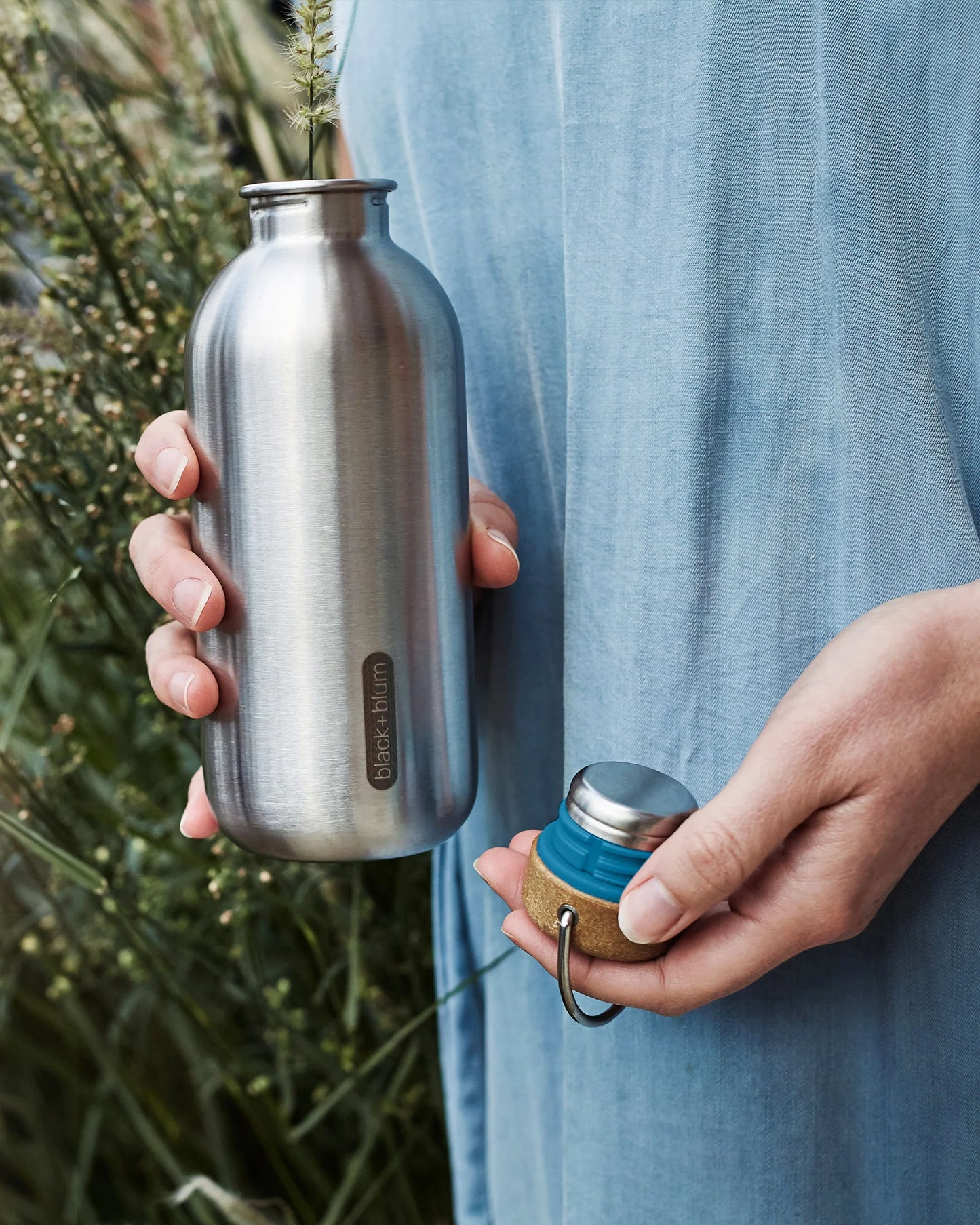 Steel Water Bottle Leakproof 600ml - Ocean