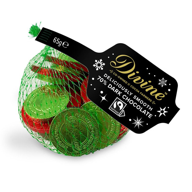 Divine Chocolate Net of Dark Chocolate Coins