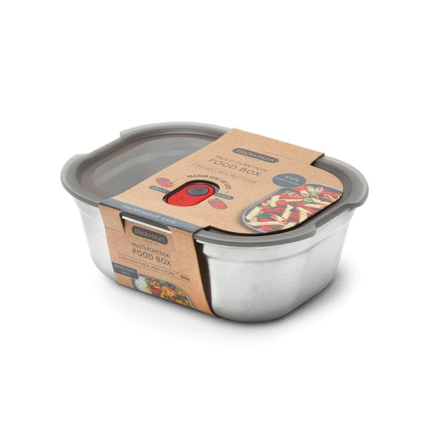 Rectangular Microwaveable Multifunction Food Box Stainless Steel Medium