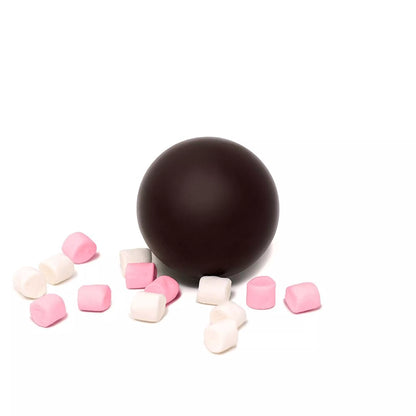 Dark Chocolate Hot Chocolate Bombe with Marshmallows (Naturally Vegan)