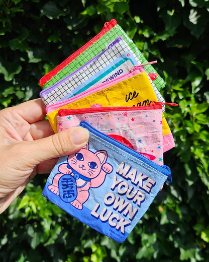 Recycled Plastics Cute Mini Zipper Purse