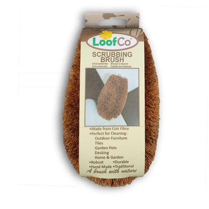 LoofCo Large Coconut Coir Scrubbing Brush