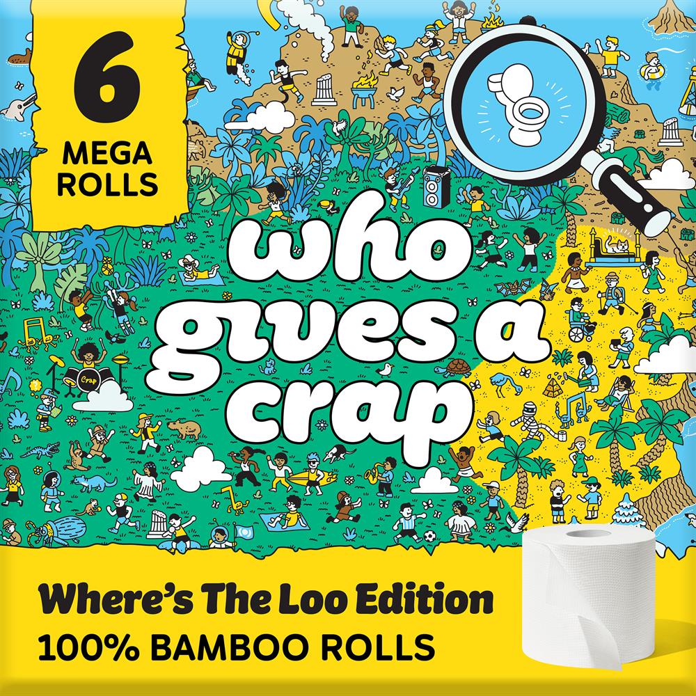 Who Gives A Crap Extra Soft Limited Edition Bamboo Toilet Tissue 6 Mega Rolls