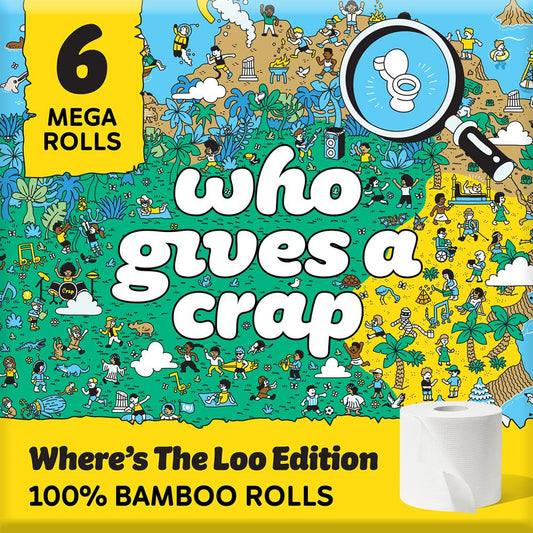 Who Gives A Crap Extra Soft Limited Edition Bamboo Toilet Tissue 6 Mega Rolls