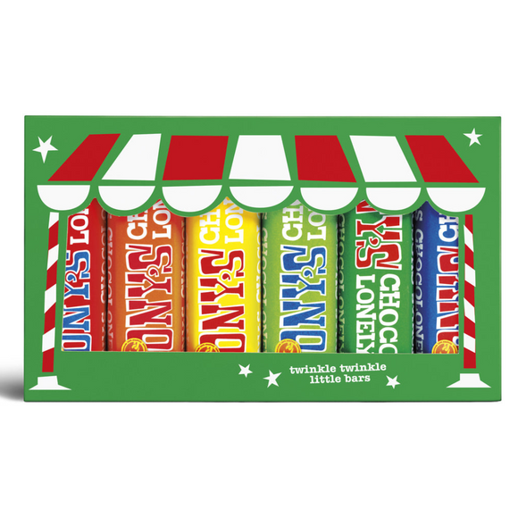 Tony's Chocolonely Christmas Rainbow Tasting Pack