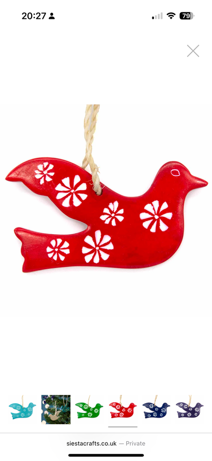 Soapstone Dove Decoration