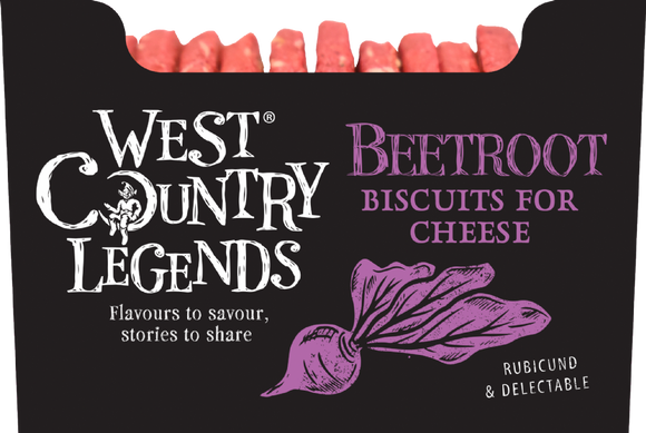 West Country Legends Beetroot Biscuits for Cheese