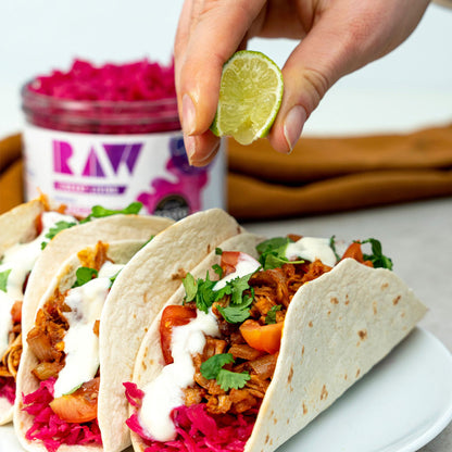 Raw Vibrant Living Sauerkraut - Ginger & Lemon 410g