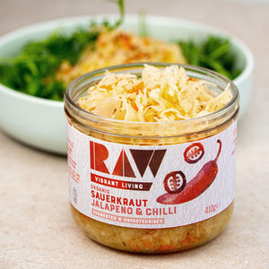 Raw Vibrant Living Sauerkraut - Jalapeño & Chilli 410g