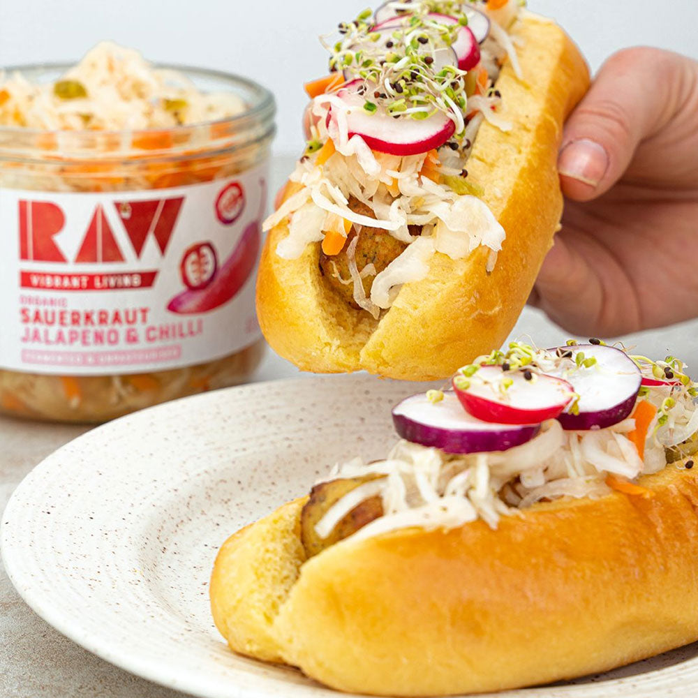 Raw Vibrant Living Sauerkraut - Jalapeño & Chilli 410g