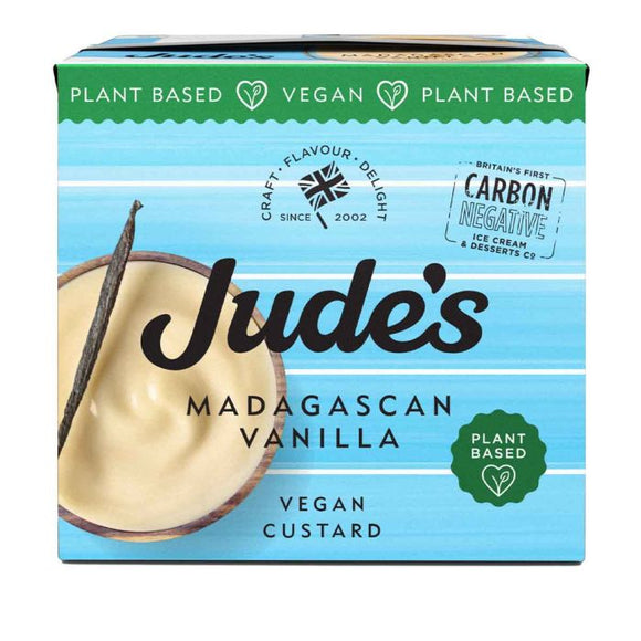 Jude's Vegan Plant Based Madagascan Vanilla Custard - 500g
