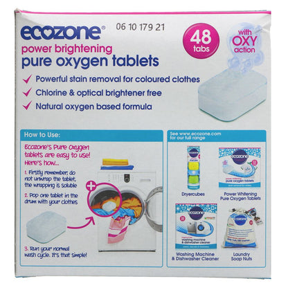 Ecozone Laundry Tablets Brightening - 48 tabs