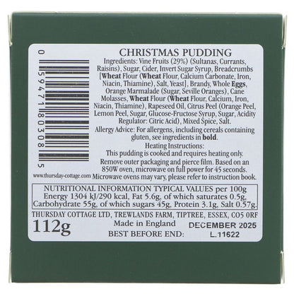 Thursday Cottage Christmas Pudding Mini Boxed - 112g