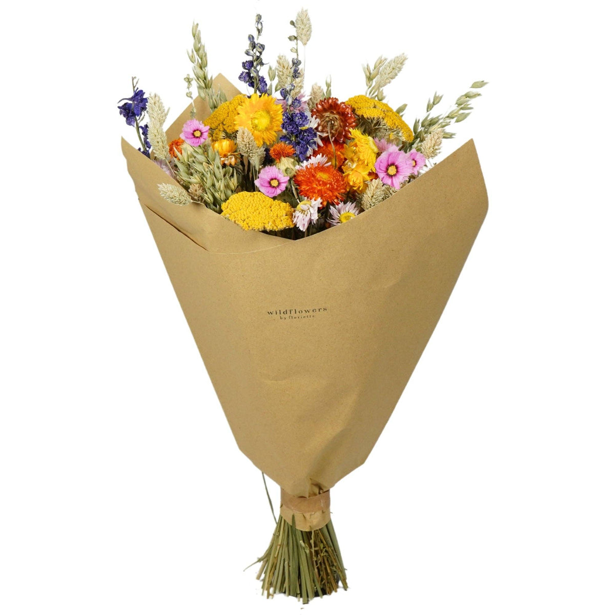 Medium Dried Flower Bouquet - Multicolour