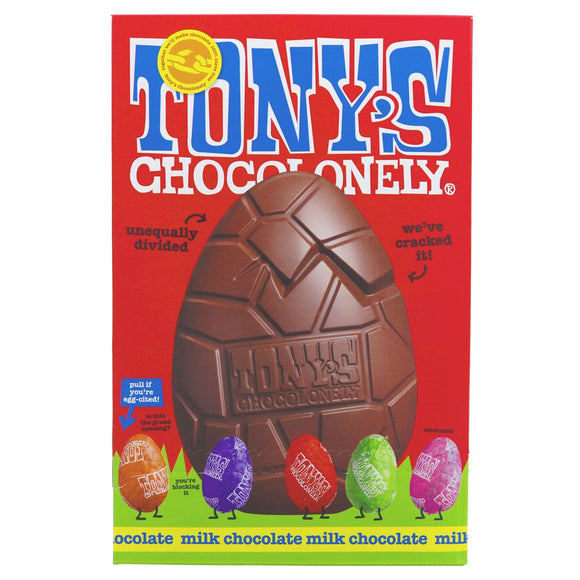 Tony's Chocolonely Milk Choc Easter Egg & Mini Egg - 242g