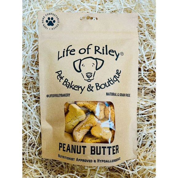 Life of Riley Peanut Butter Dog Bone Treats 100g