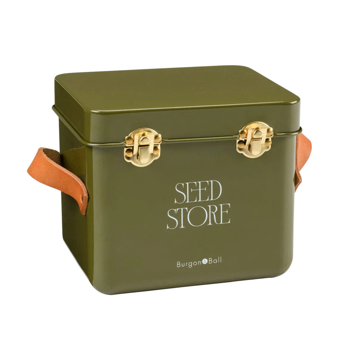 Mini Seed Storage Tin - Olive