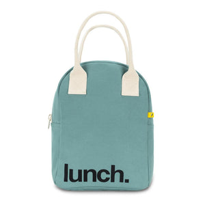 Fluf Zipper Lunch Bag Teal