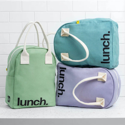 Fluf Zipper Lunch Bag Teal
