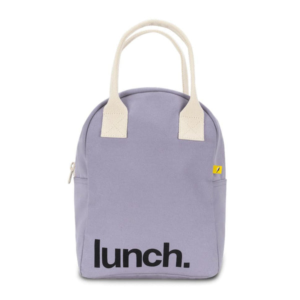 Fluf Zipper Lunch Bag Lilac Lavender