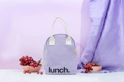 Fluf Zipper Lunch Bag Lavender