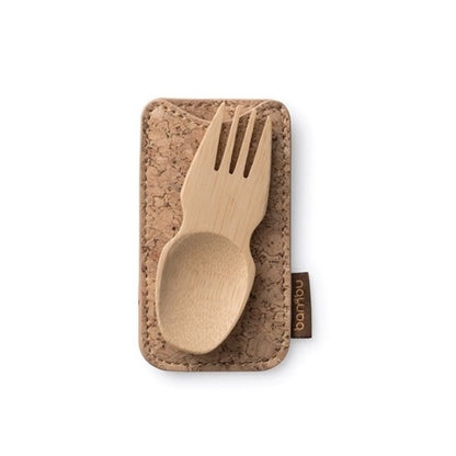 Bamboo Spork & Cork Travel Set