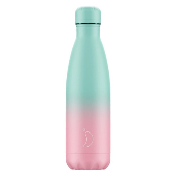 Chilly’s 500ml Bottle Gradient Pastel Green Pink