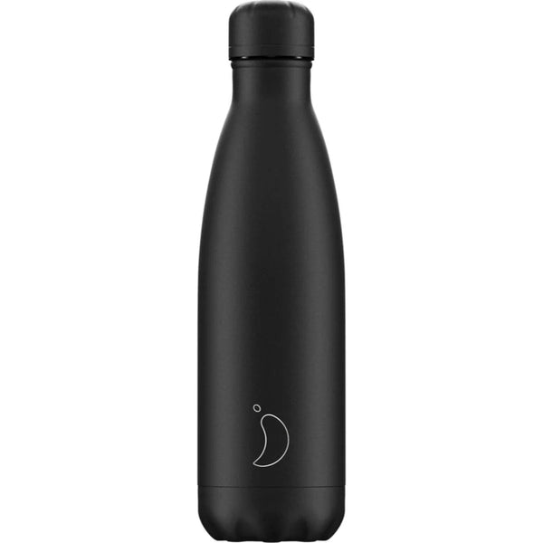 Chilly’s 500ml Bottle Monchrome All Black