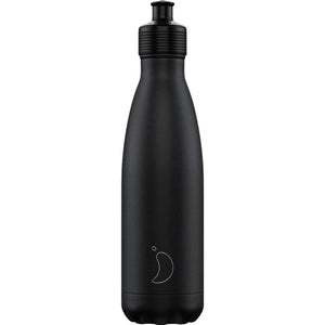 Chilly’s 500ml Sports Bottle Monochrome All Black