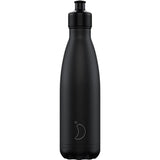 Chilly’s 500ml Sports Bottle Monochrome All Black