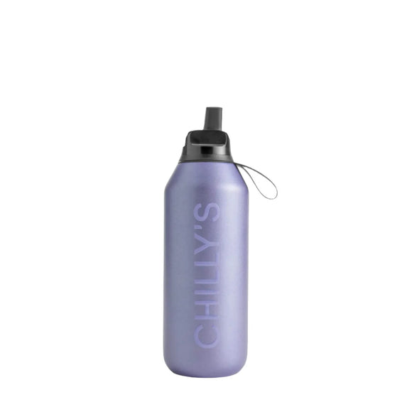 Chilly’s Series 2 Flip 500ml Bottle Matte Metallic Lavender