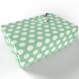 Vegan 100% Recycled Gift Wrap - Green Ditsy