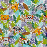 Children’s Vegan Wrapping Paper 100% Recycled - Jungle Animals