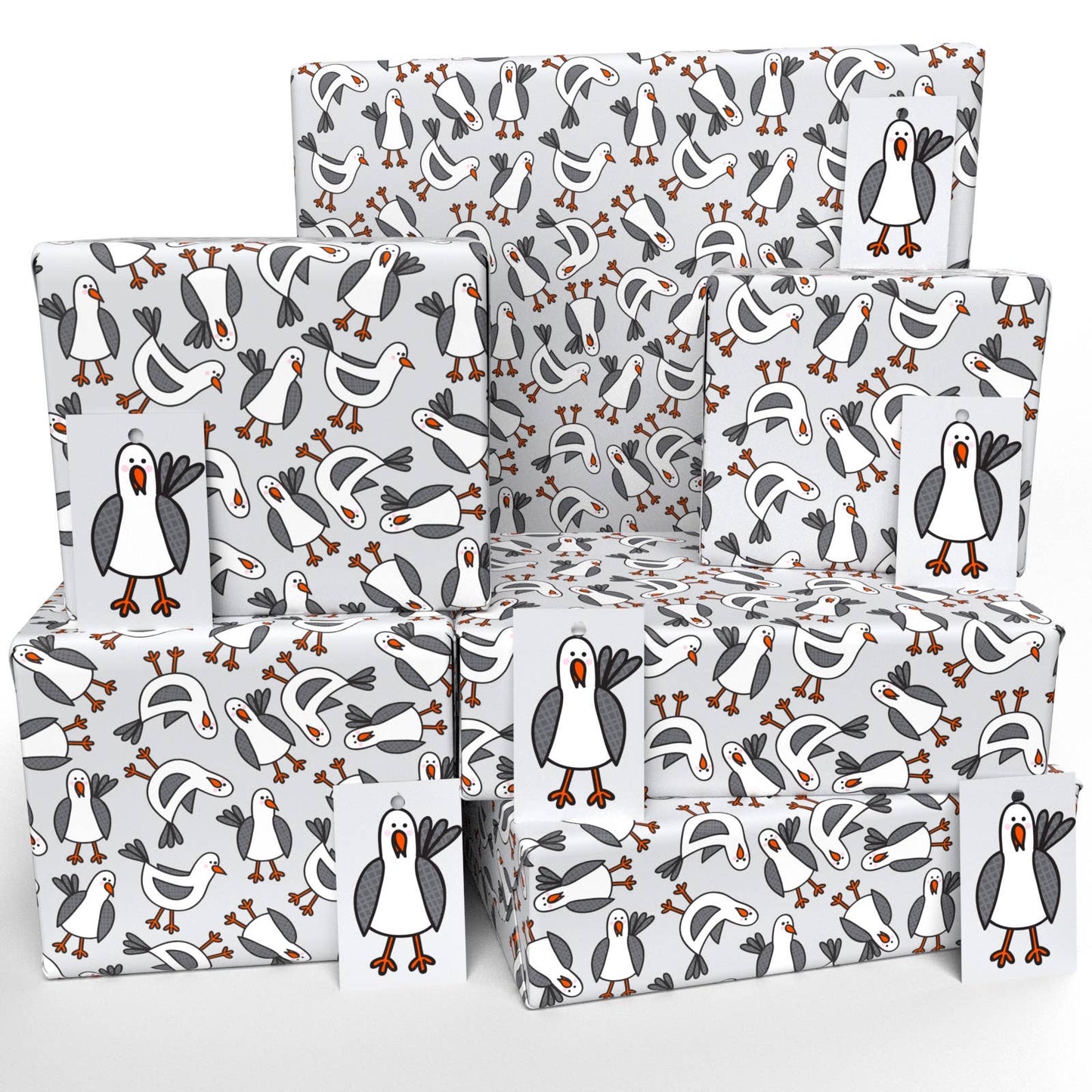 Vegan 100% Recycled Gift Wrap - Pink Ditsy