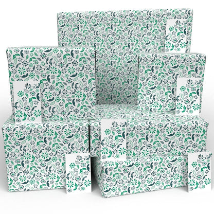 Vegan 100% Recycled Gift Wrap - Wild Flowers